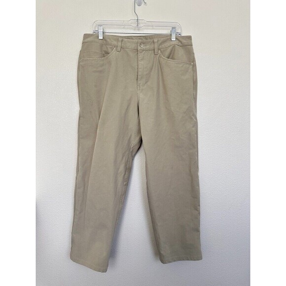 Lululemon ABC Pant Utilitech Raw Linen Chino Trousers Athleisure Men's Size 34 - Picture 2 of 9